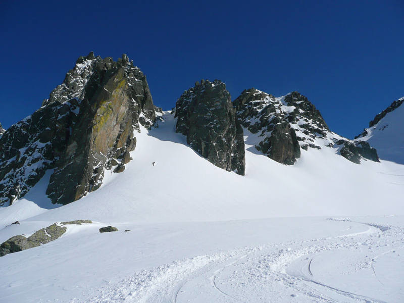 Beau granit vers le col 2600 m
