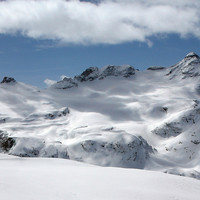 la Vedretta di Pizzo Scalino, vista dal Corno Campascio
