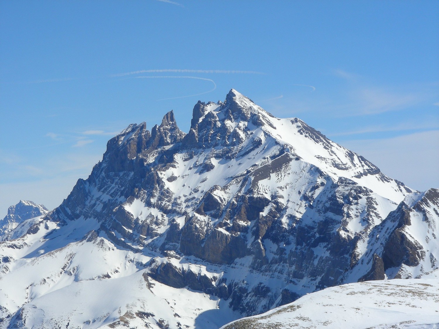 Les Dents du Midi vues de la Tête de Bostan