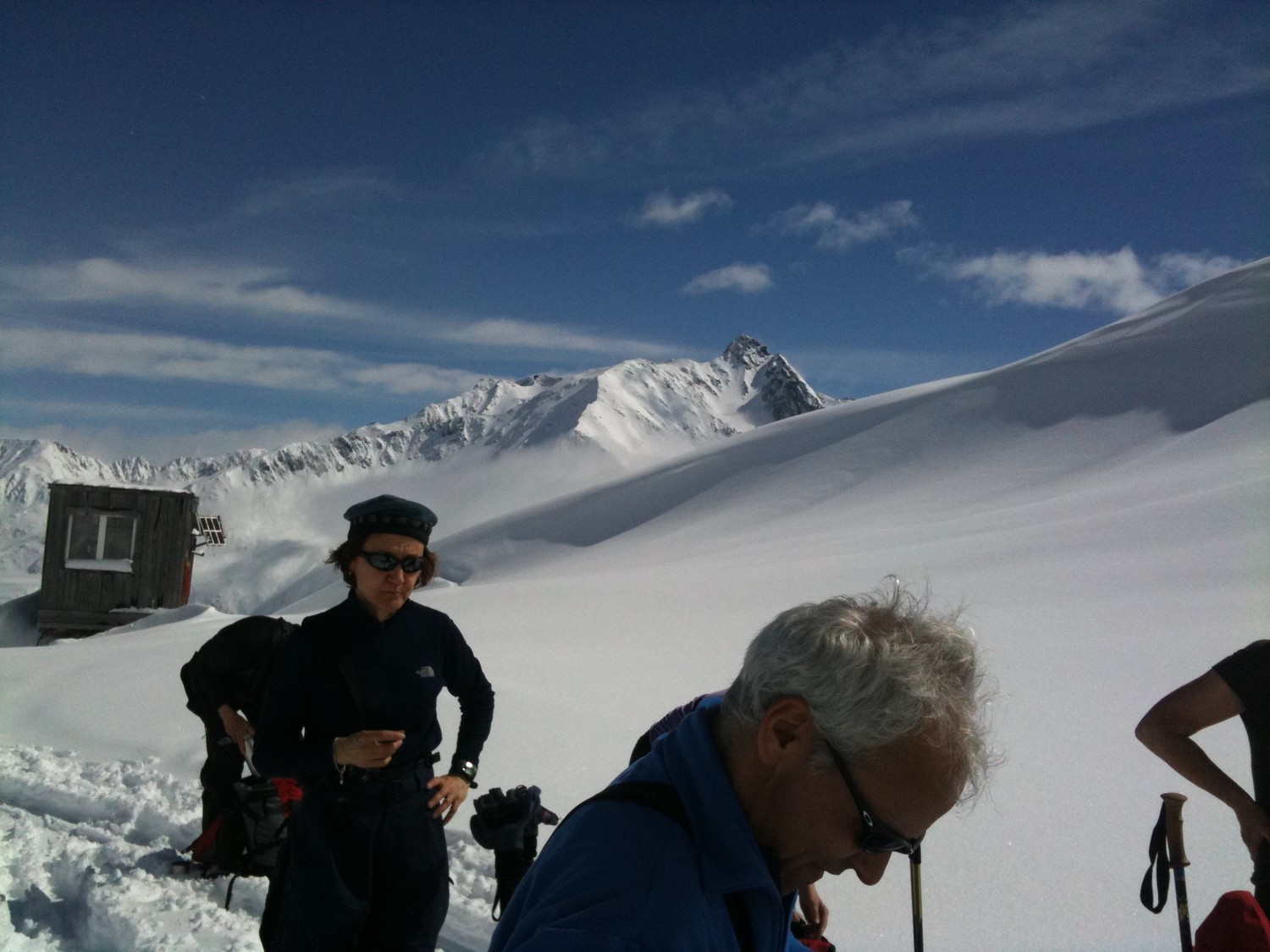 Vue sur le Gemsstock en montant au Winterhorn