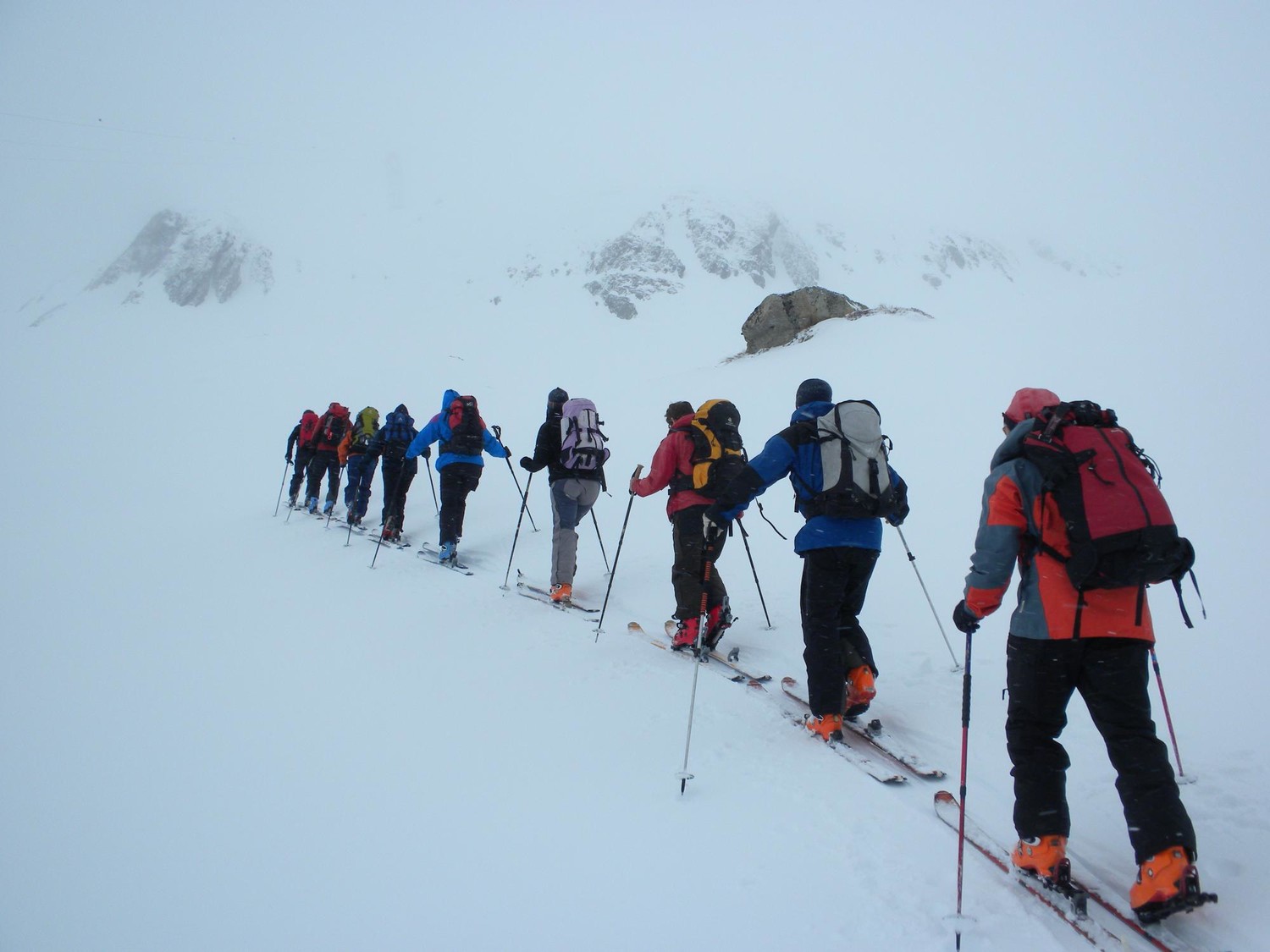 En montant à la Fellilücke