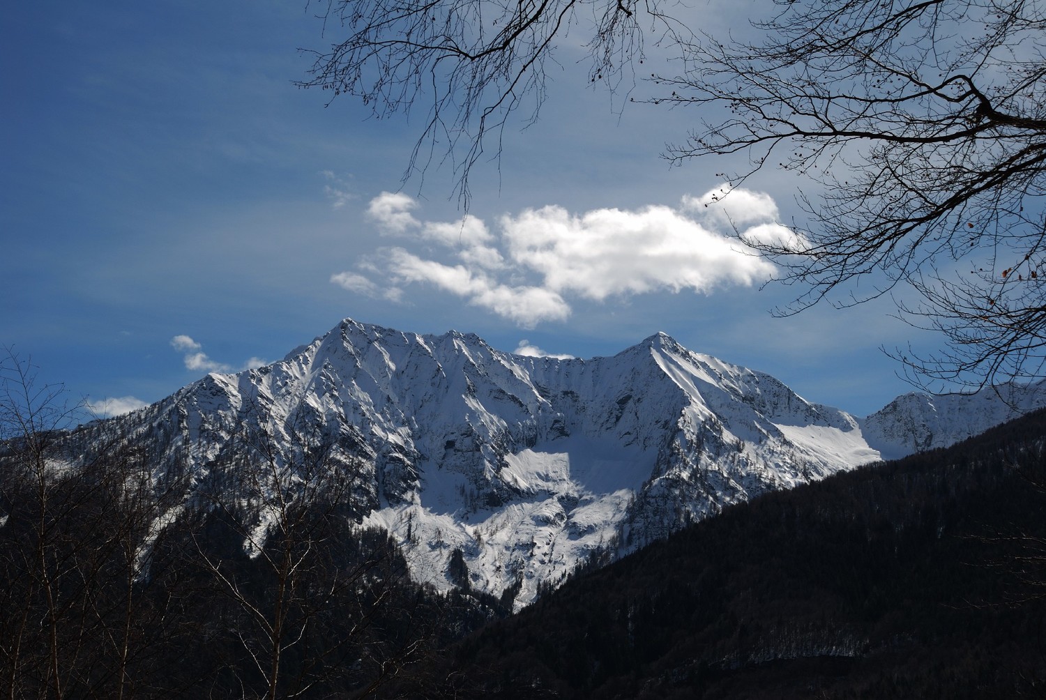 Pizzo Ragno et Pizzo Nona (Par Nal du Val Grande), depuis l'Alpe Travello