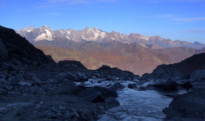 La partie nord du massif du Mont Blanc