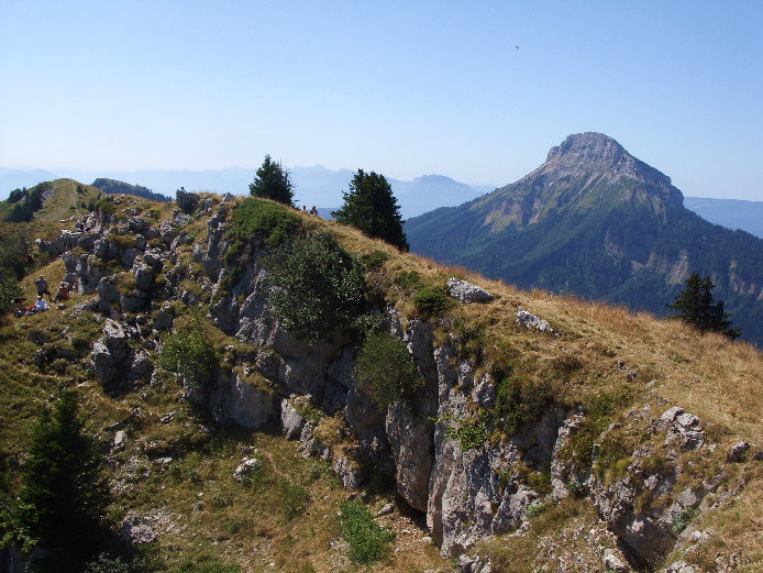 Au sommet, vu sur Chamechaude