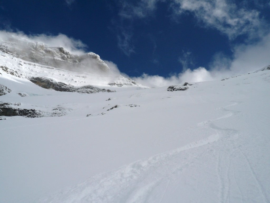 Dans le bas du glacier
