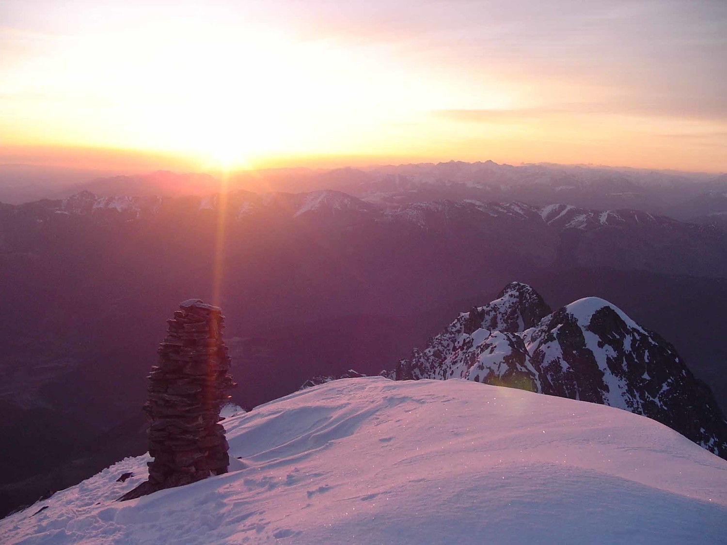 lever du soleil sur le petit Arbizon