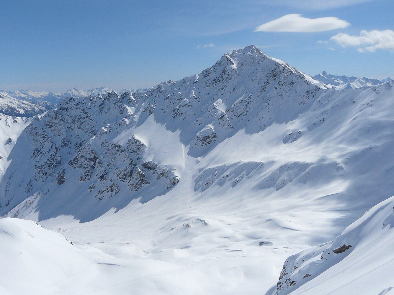 La face NW du Mont Fallère
