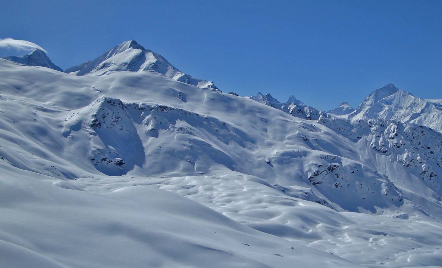 du Weisshorn à la Dt.Blanche