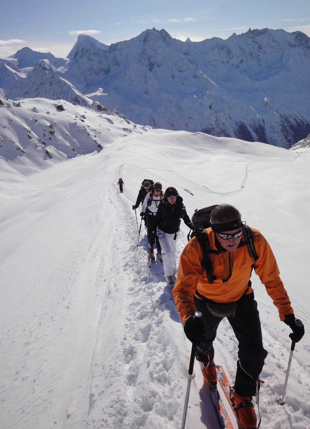 Sur la moraine à 3000m ...