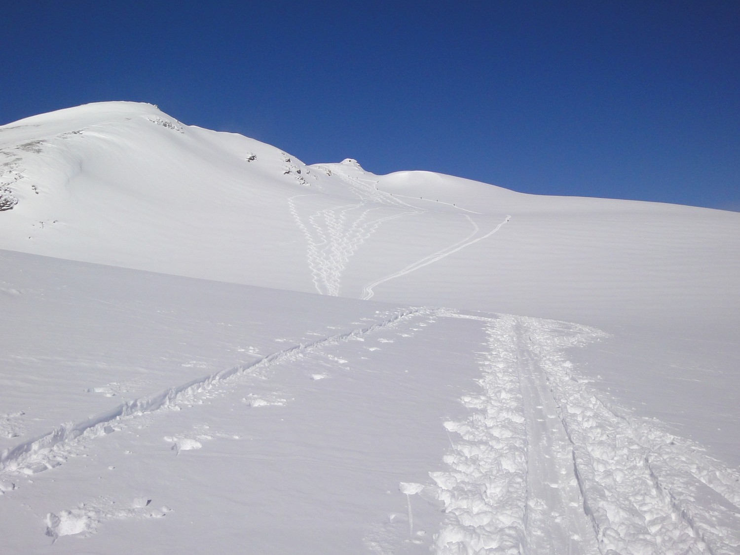 Glacier de Vouasson, pointe de Vouasson au centre