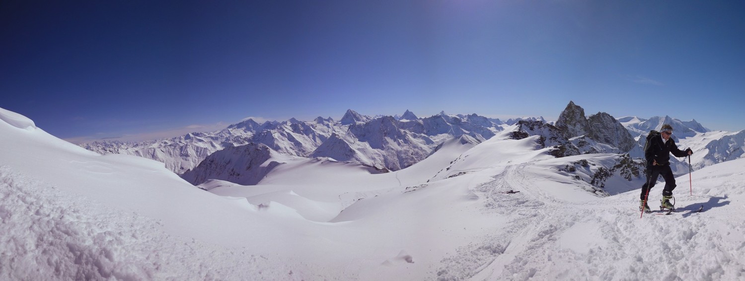 Arrivée au sommet de la Pointe de Vouasson
