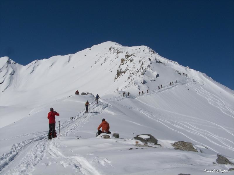 L'arête finale pour le Rogneux, il faut presque prendre son ticket comme à la poste !