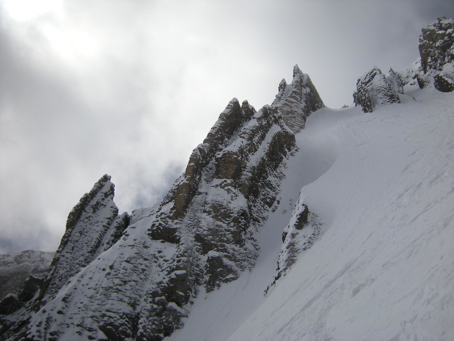 Dent de Barme. Couloir ENE.