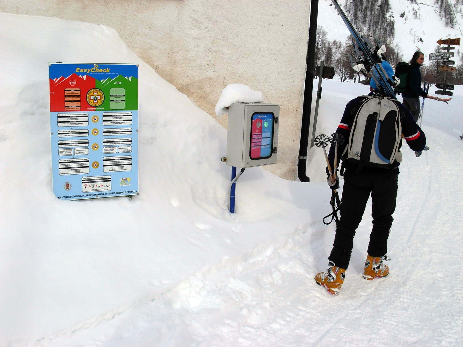 Check point ARVA all,ingresso del Devero