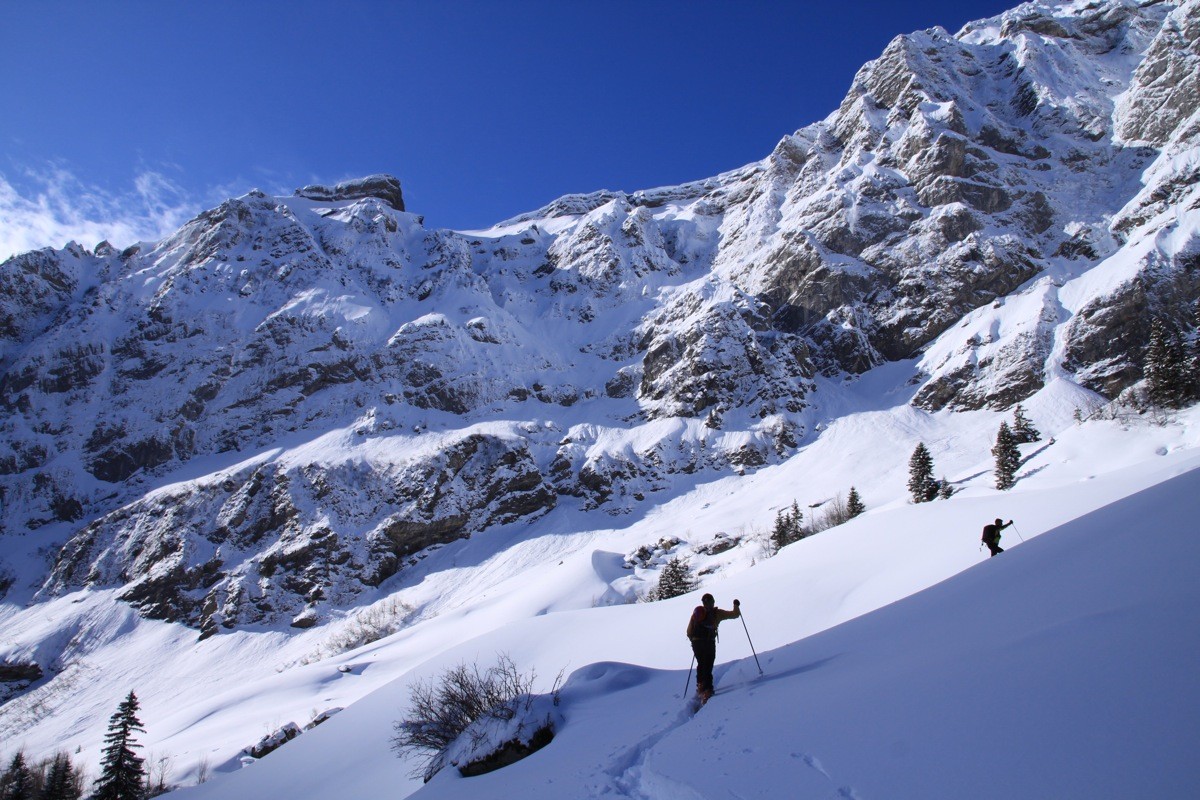 En vue des couloirs N de la Chaire