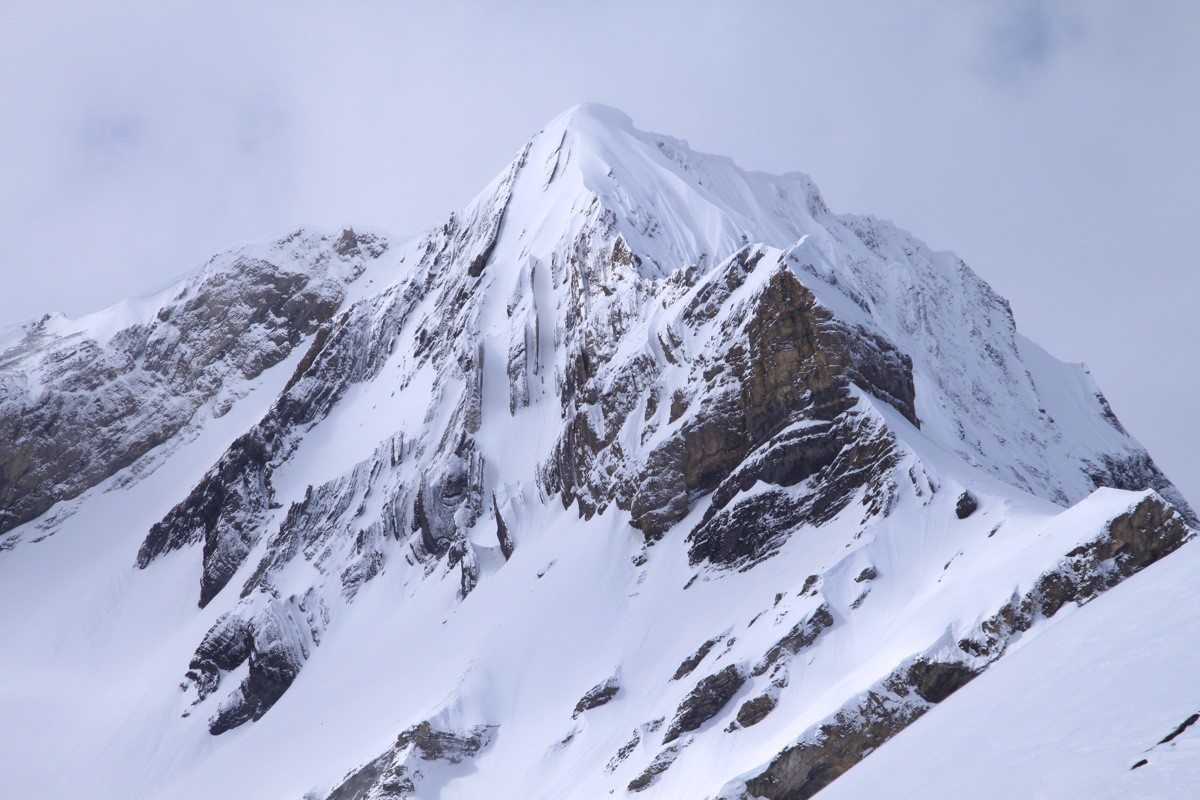 Couloirs ENE de Barme vus de la Chaire