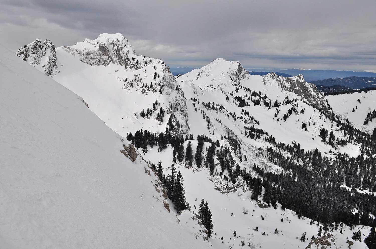 Chavasse Haute Pointe dans la descente du couloir NW
