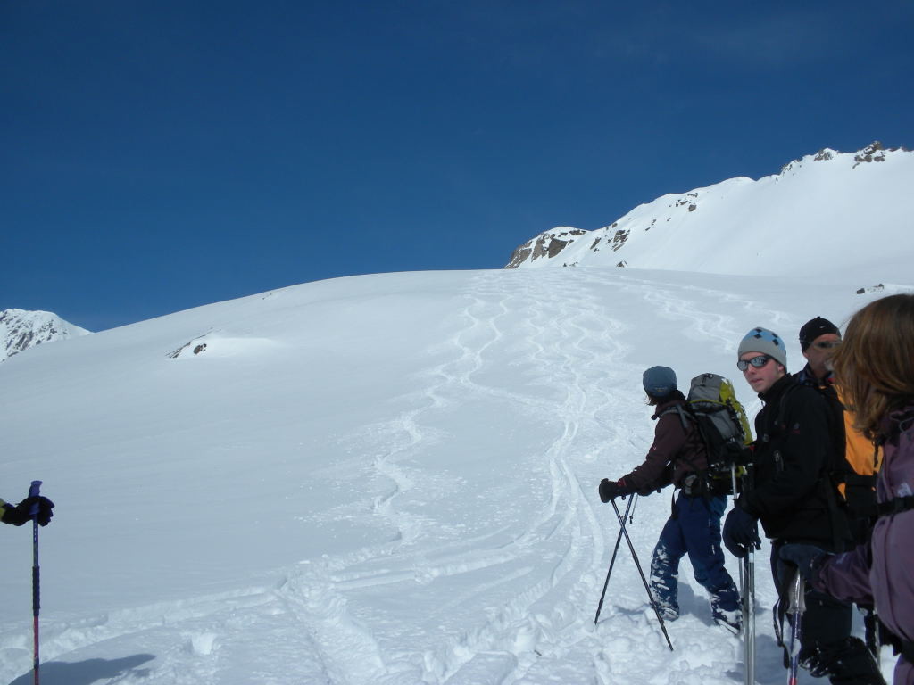 Que du bonheur, le grand bleu et de la bonne neige!