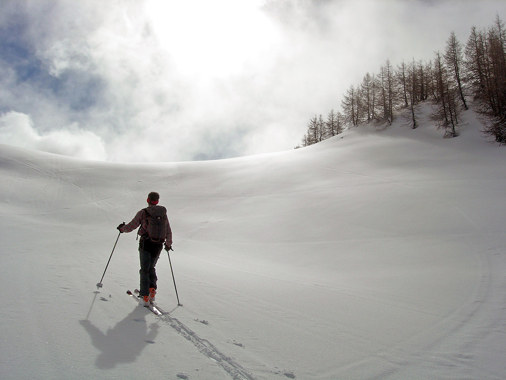 arrivo alla bocchetta del Dosso Bruciato