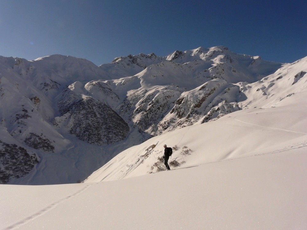 Au dessus du vallon de la Platière