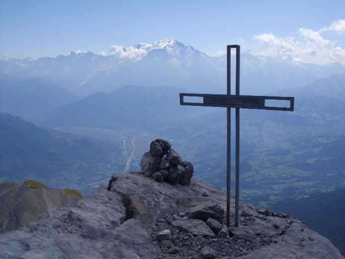 Panorama vers le Mont Blanc
