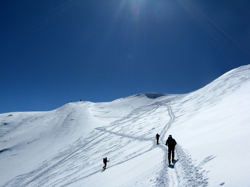 Arrivée au sommet