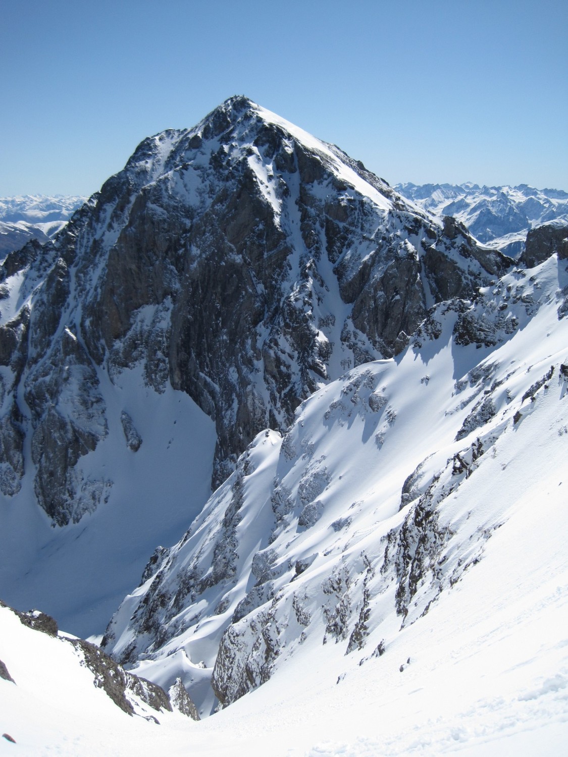 Départ du couloir E devant l'Arbizon