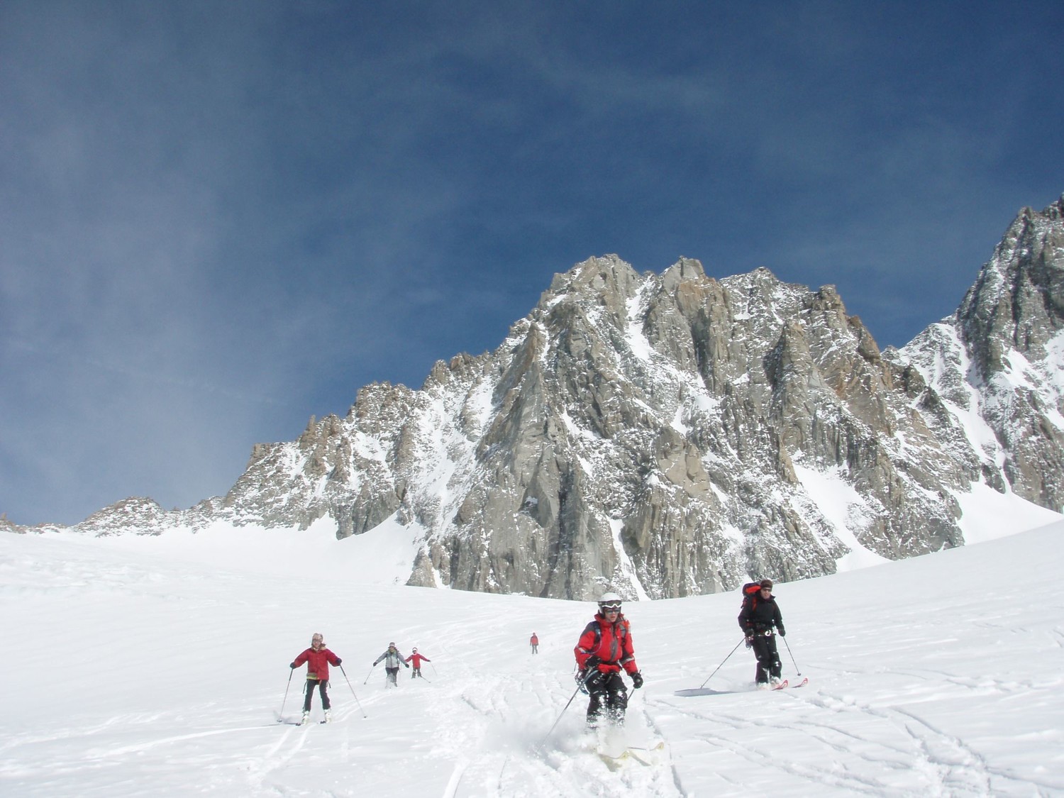 Descente sur le glacier des Améthystes