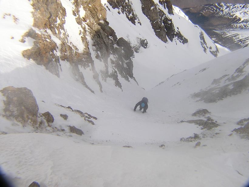 le haut du couloir de l'ours : vent !