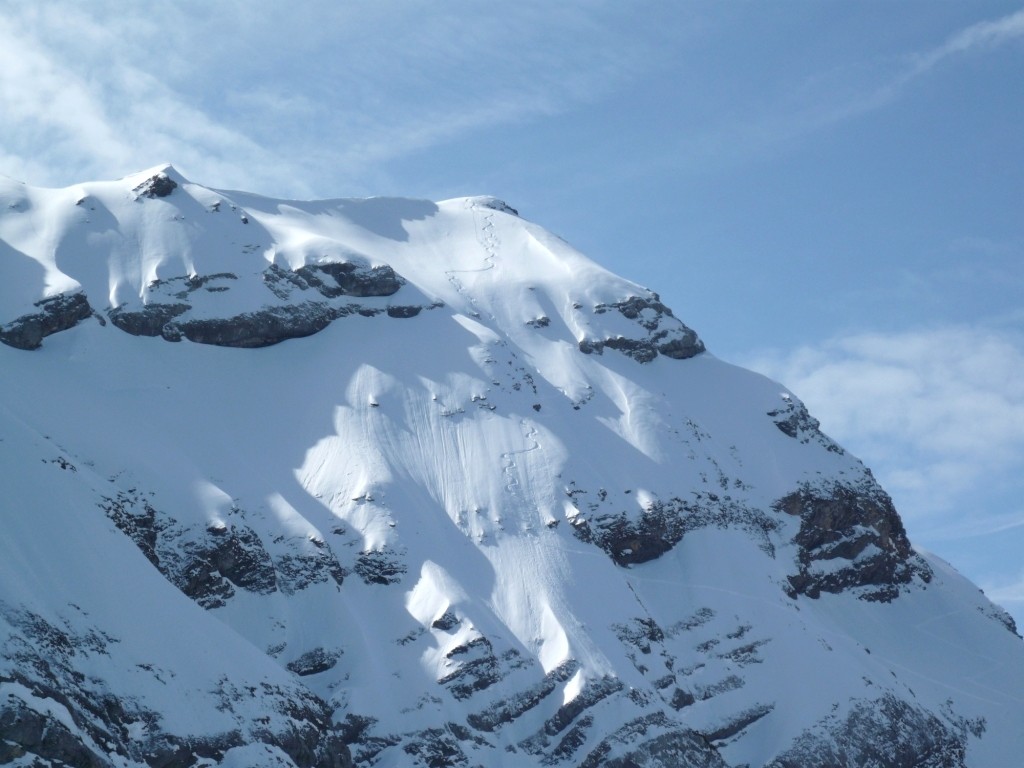 Pointe E de Châtillon, face N