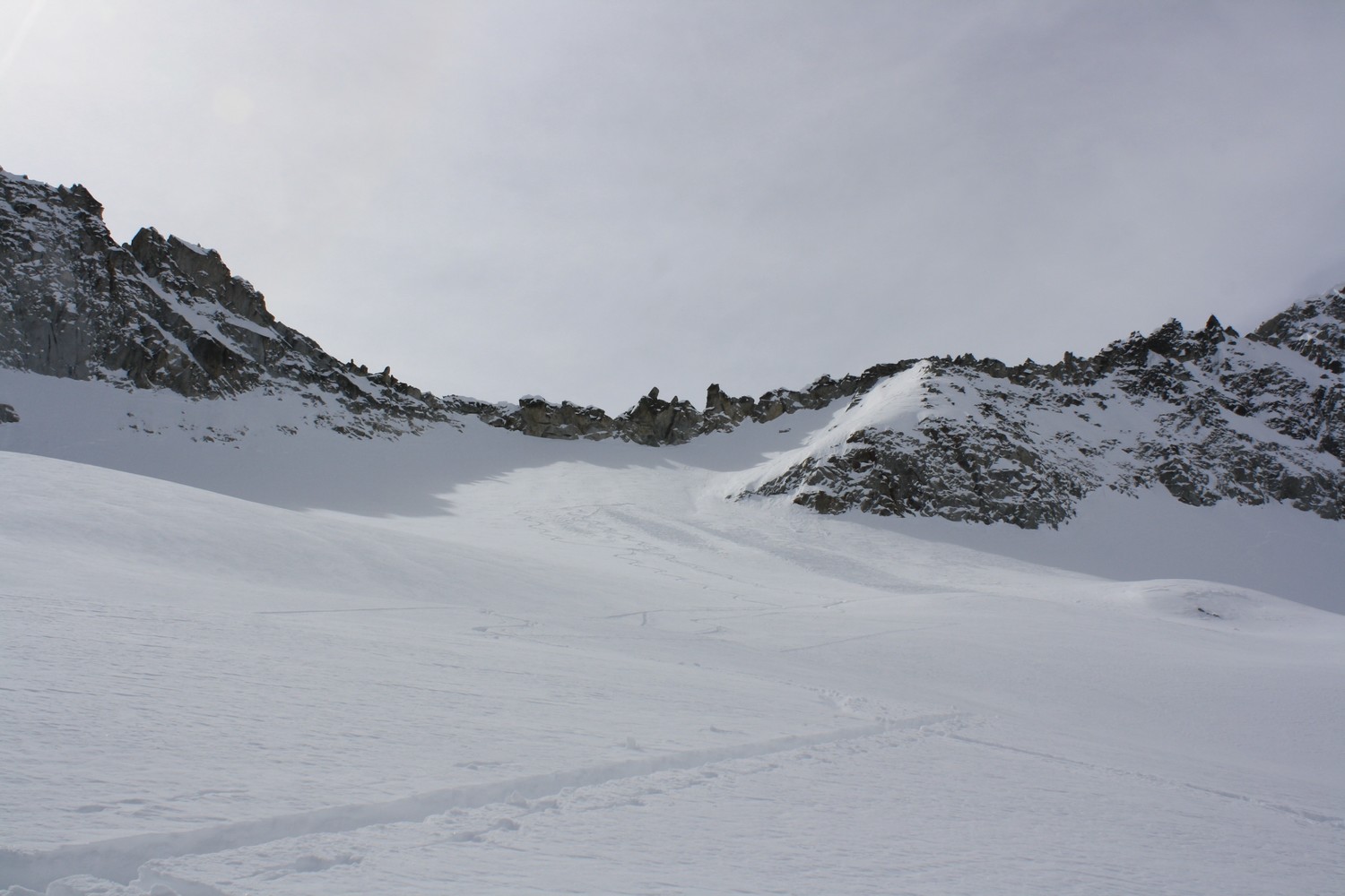 Le Col des Berches, versant N