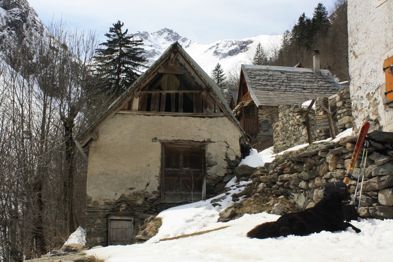 Hameau de Lanchâtra - Limite skiable du jour