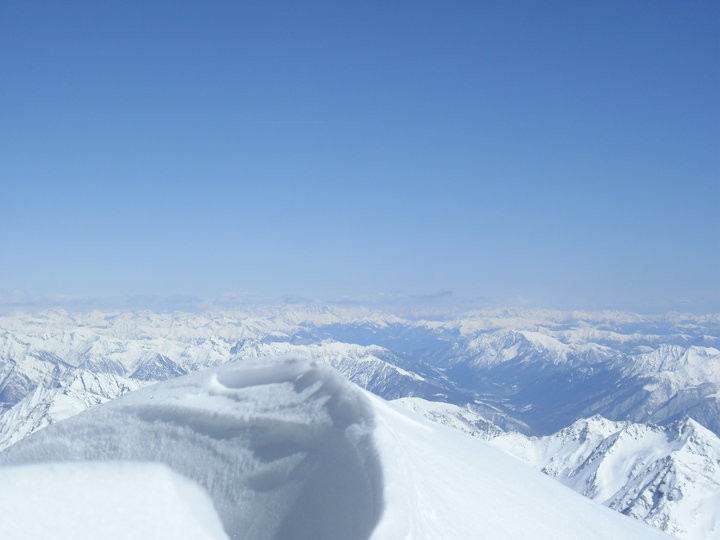 il panorama dai 3500m