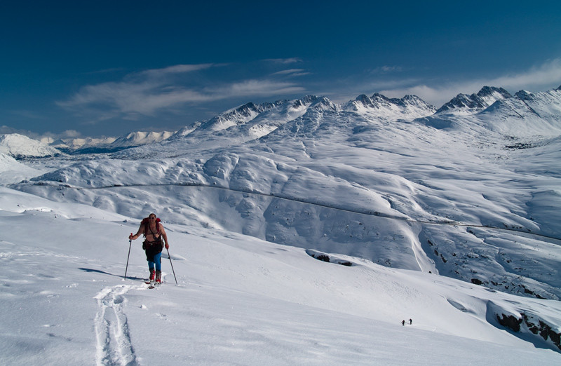 Montée a Cleveland en arriere plan la route de Whitepass