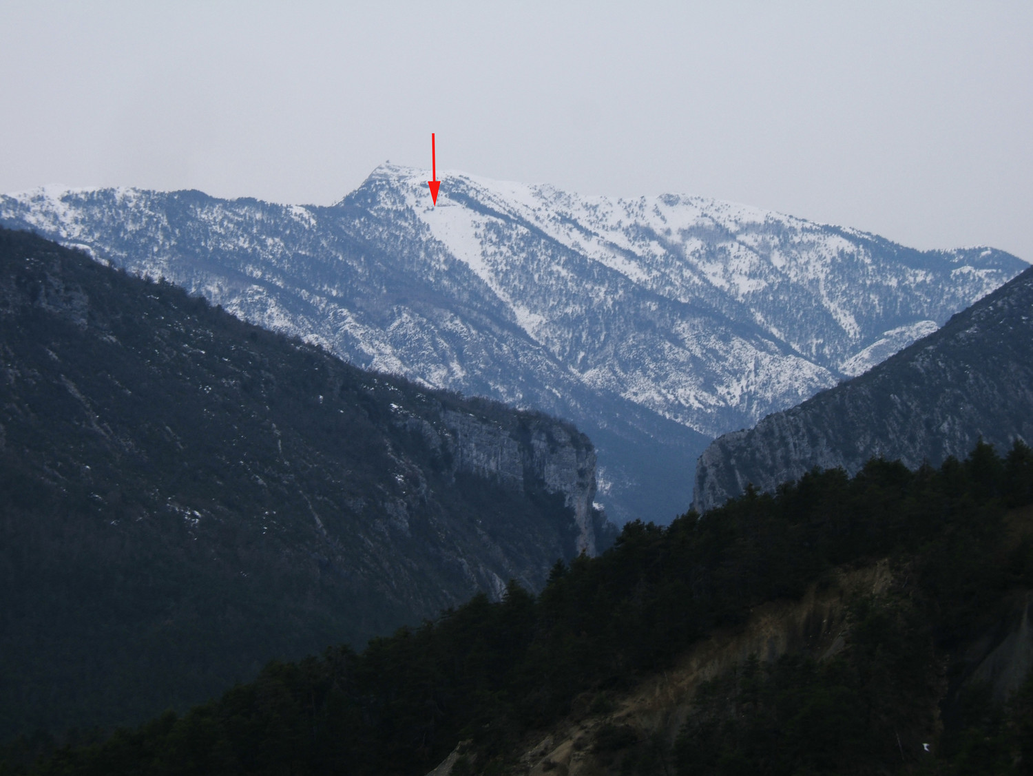 Couloir NE itinéraire