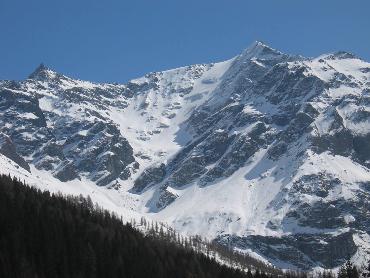 Face N de la Pointe de Vouasson depuis Pralong