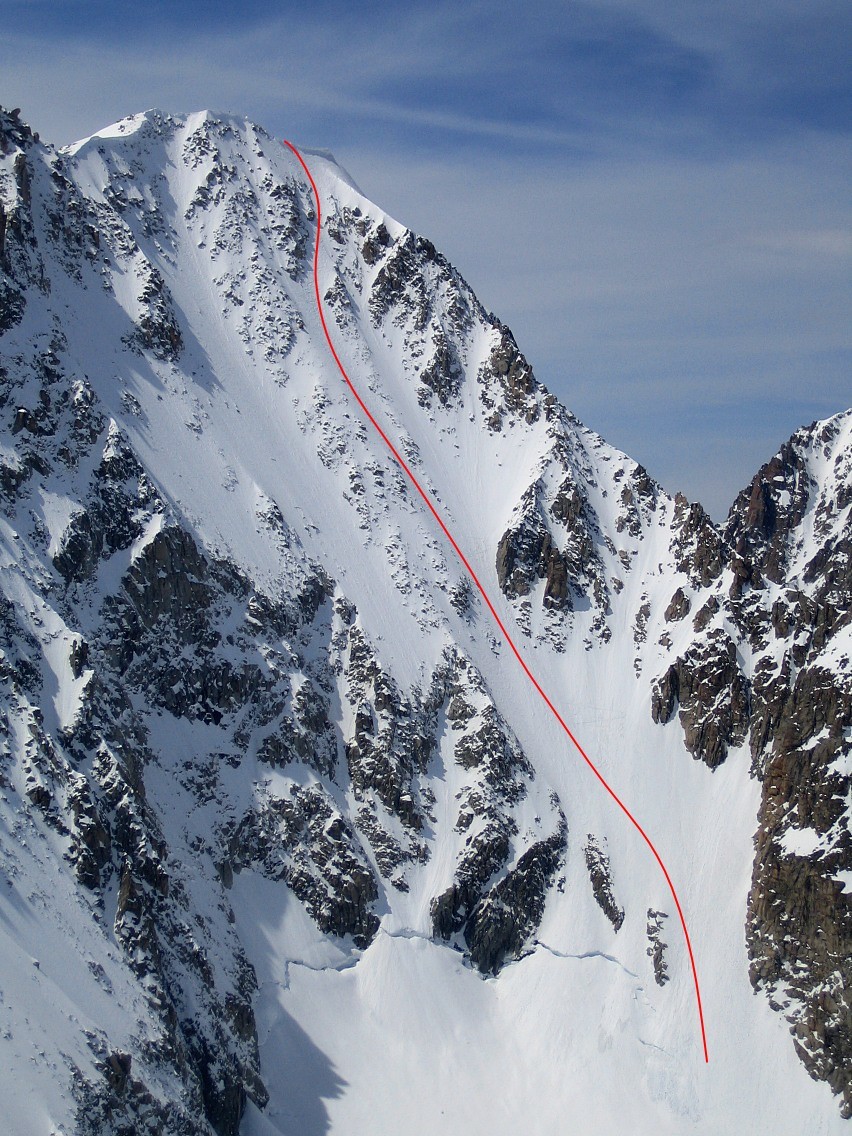 Aiguille d'Argentière, couloir Barbey