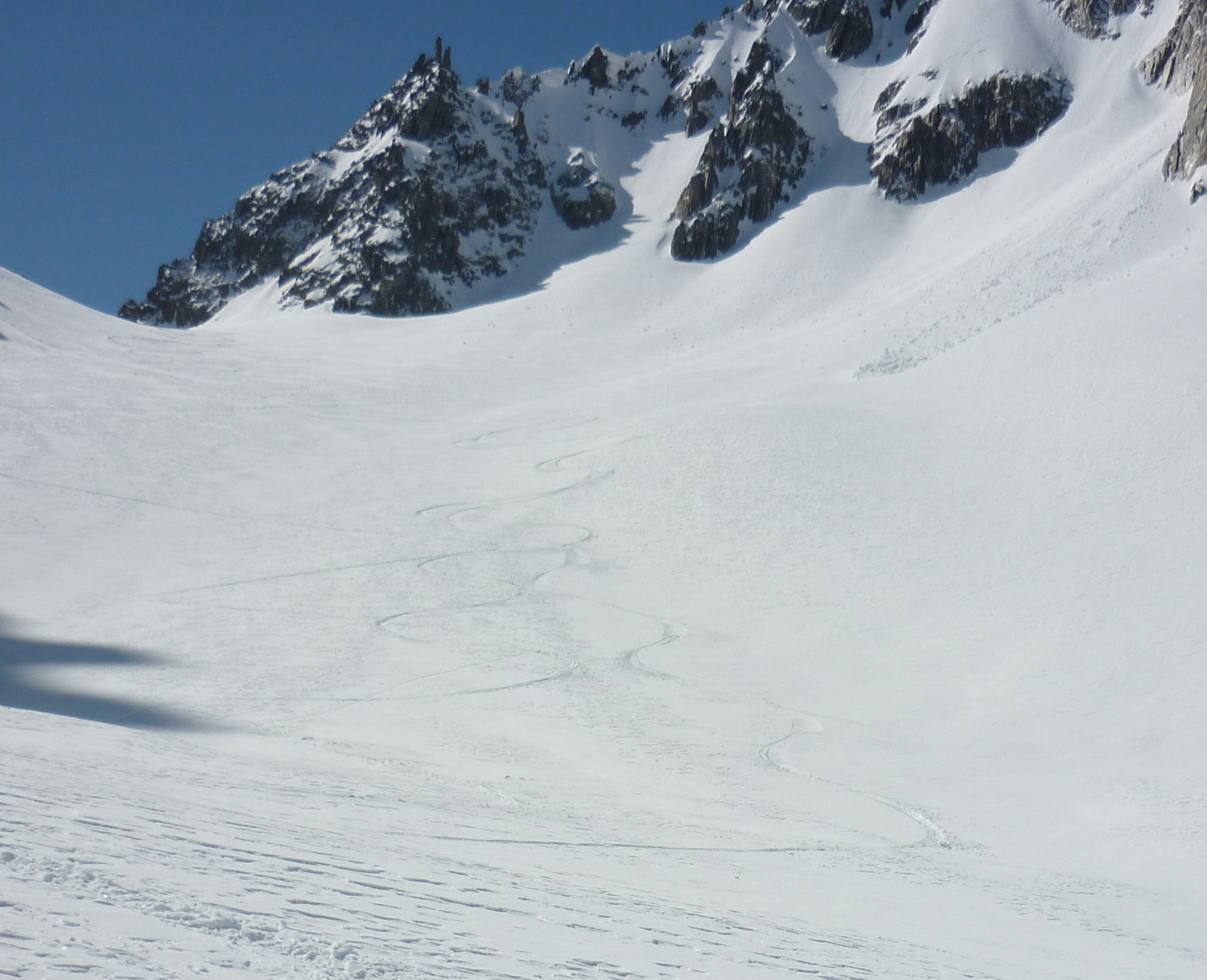 Début de la descente, juste sous le col