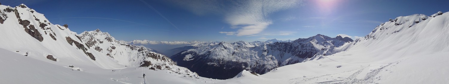 Panorama sous la Pointe NE des Autans