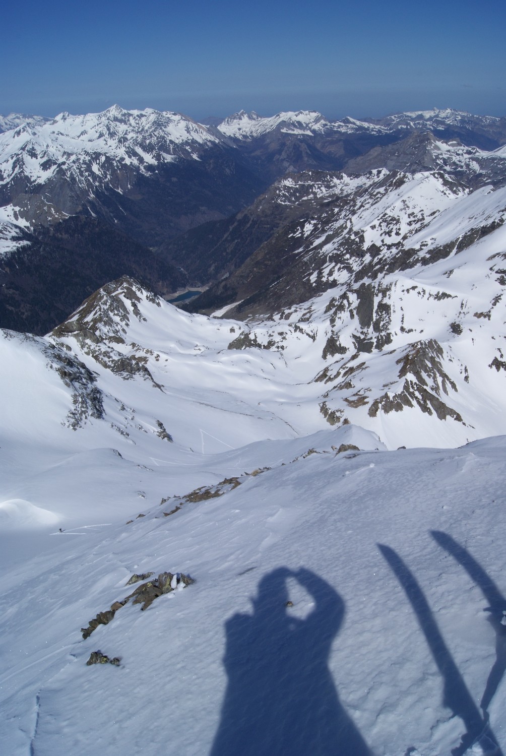 Vue de l'itinéraire depuis le sommet