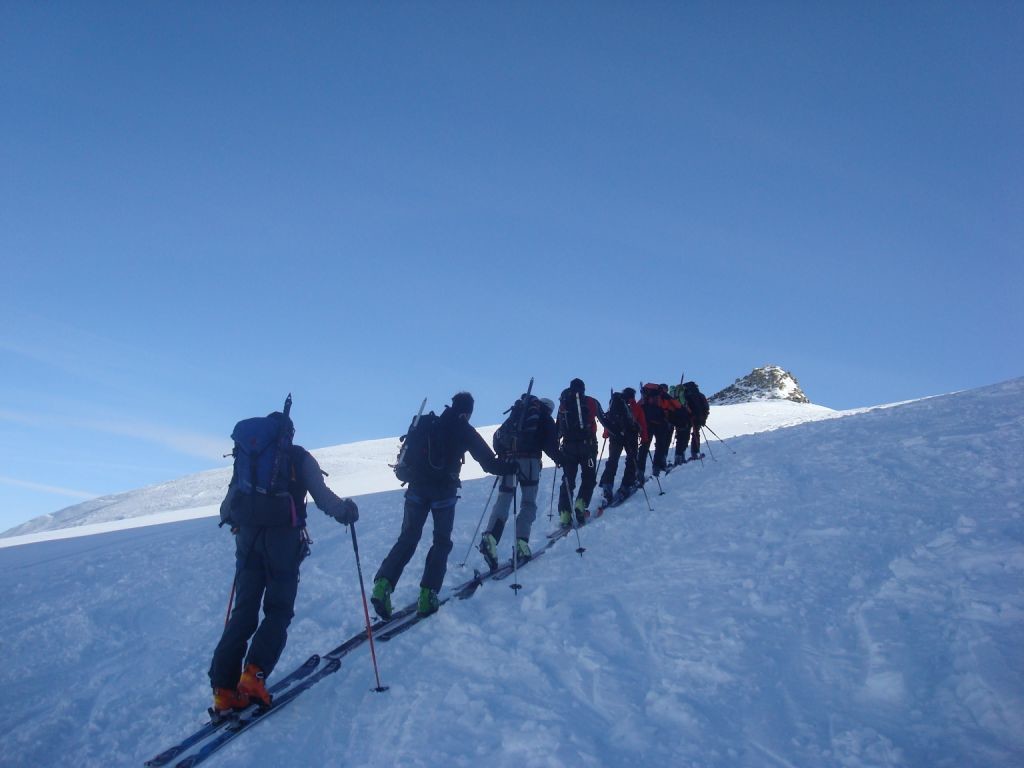 Peu avant l'arrivée au Mont-Blanc de Cheilon