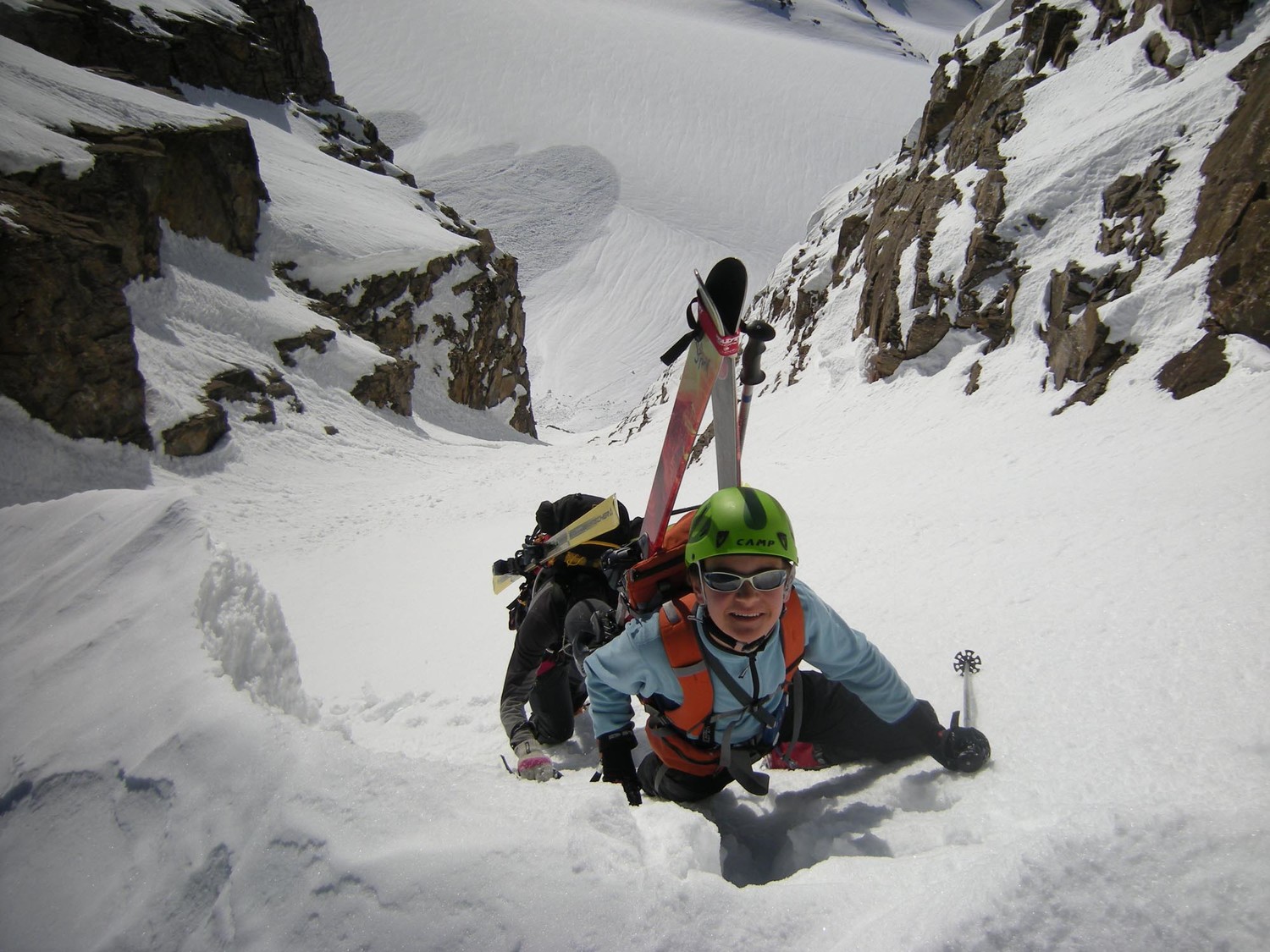 Cathédrale. La sortie au sommet du couloir SE.