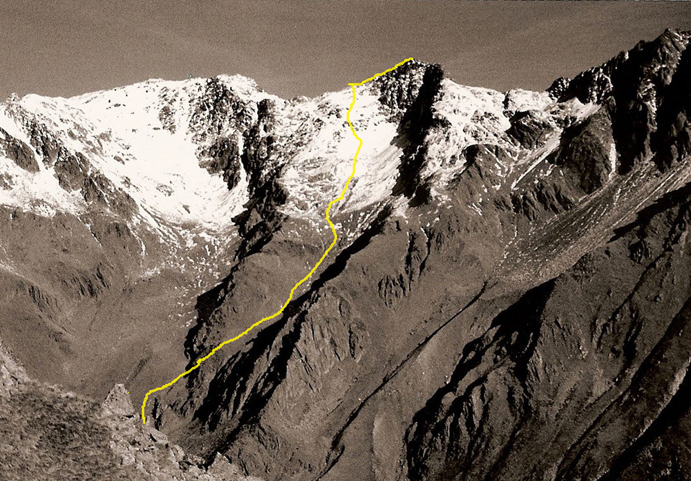 itinerario alla Piramide Ovest di Somalbosco