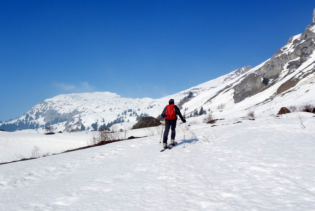 Demi-tour direction aiguille verte