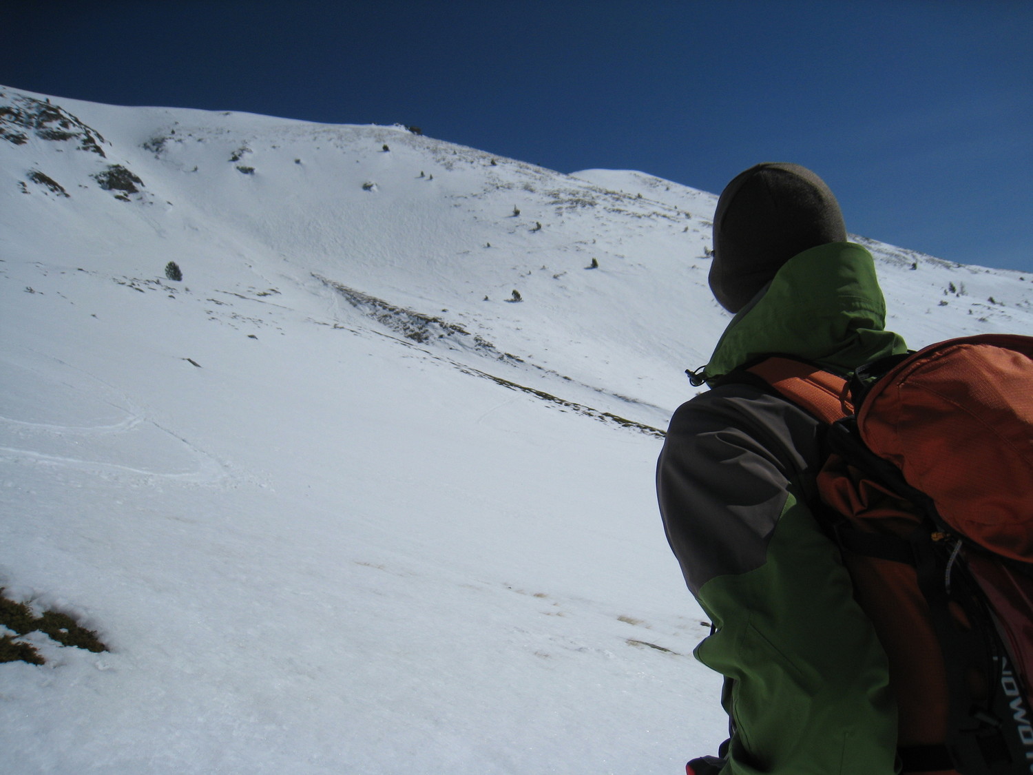 Le bas de la descente