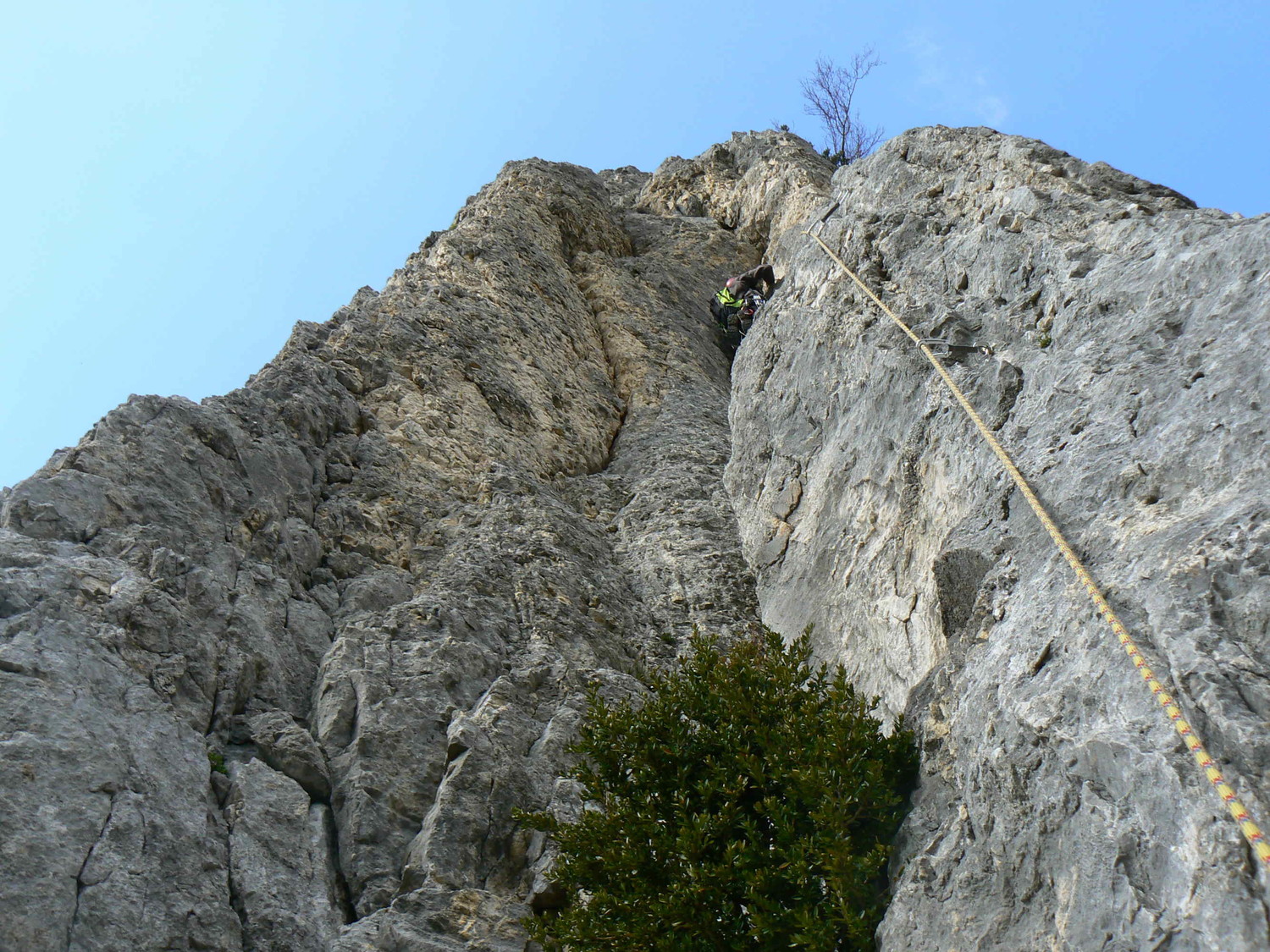 Dans le dièdre de L3 (Spigolo, Combe d'Oyans)