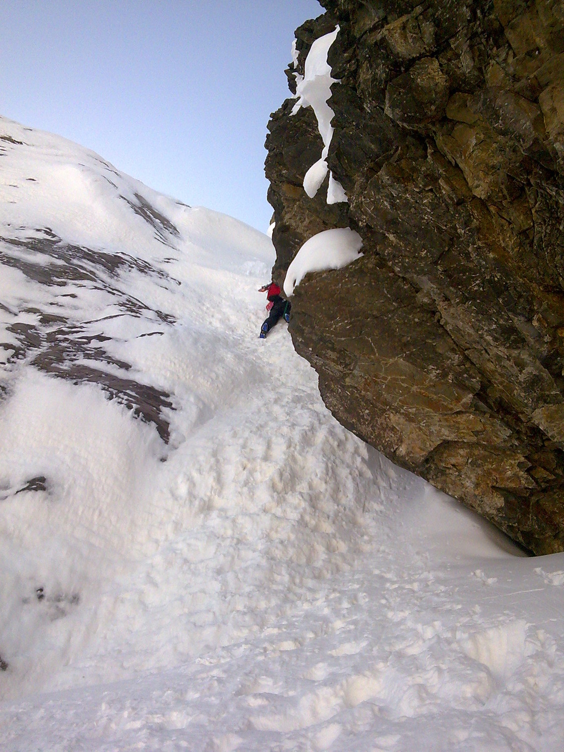 Trois cordées devant moi dans le couloir Swan
