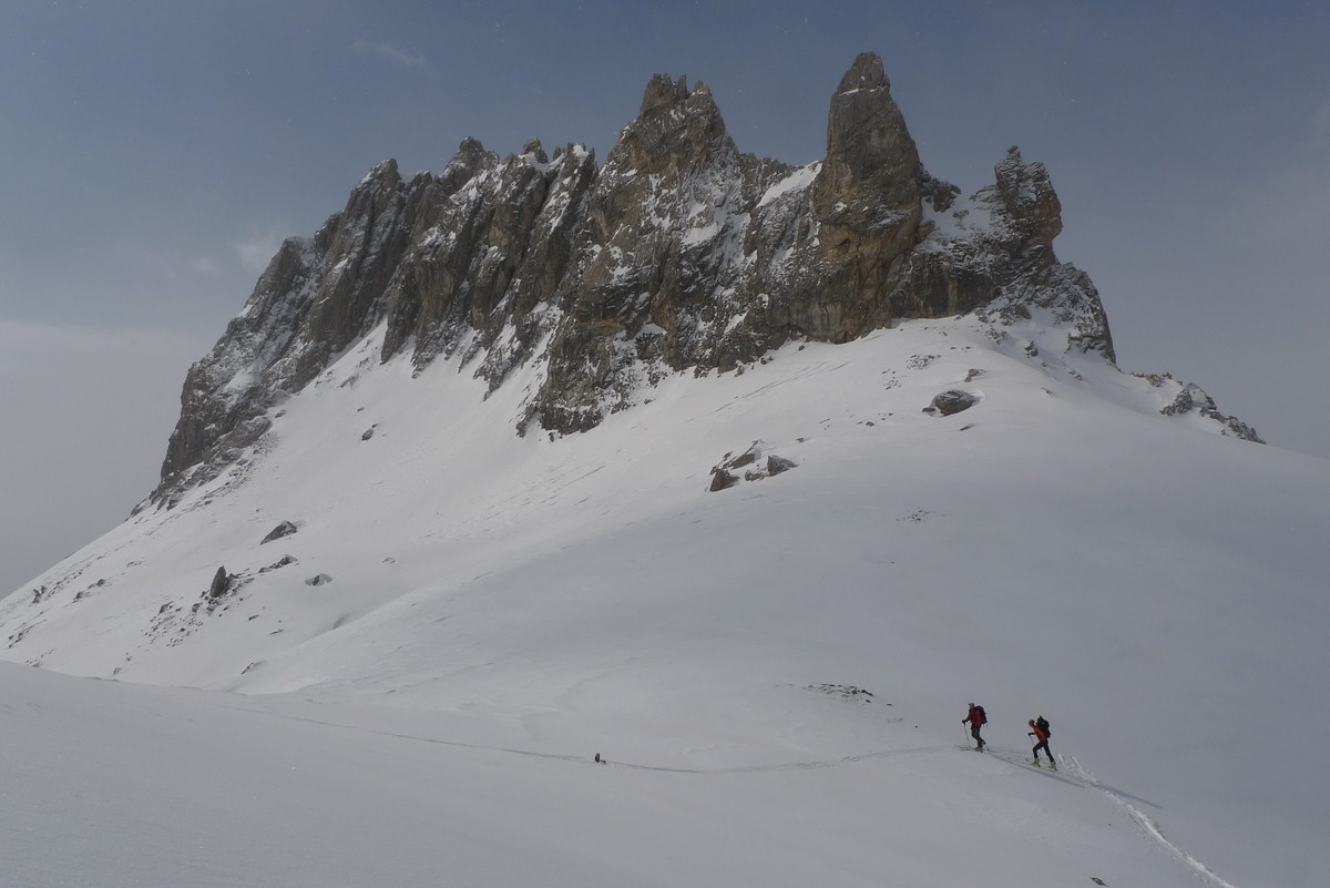 Arrivée sous les arêtes de la Bruyère