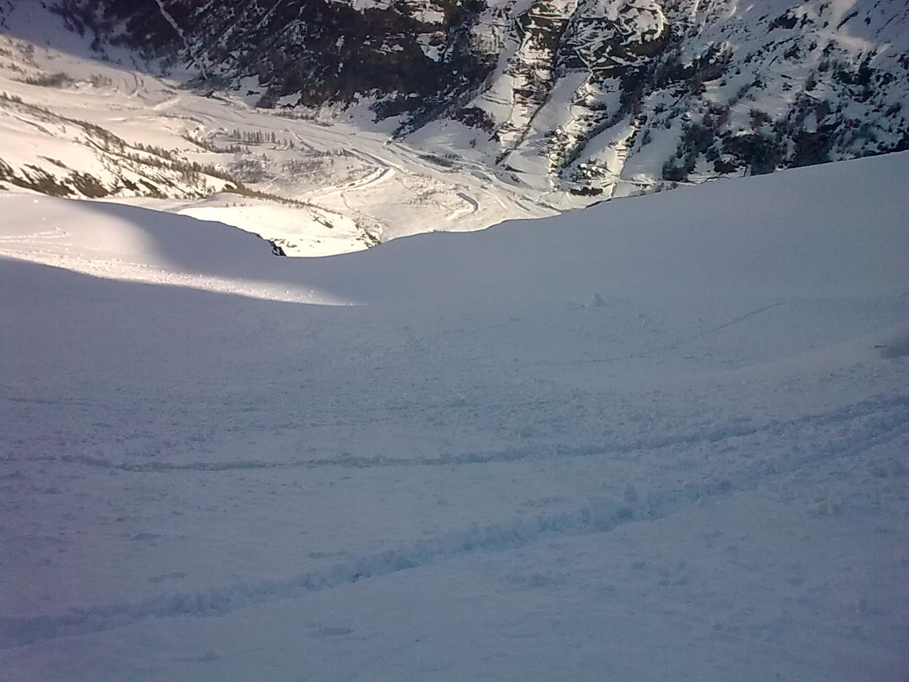 vue du dessus des 2 barres inférieures