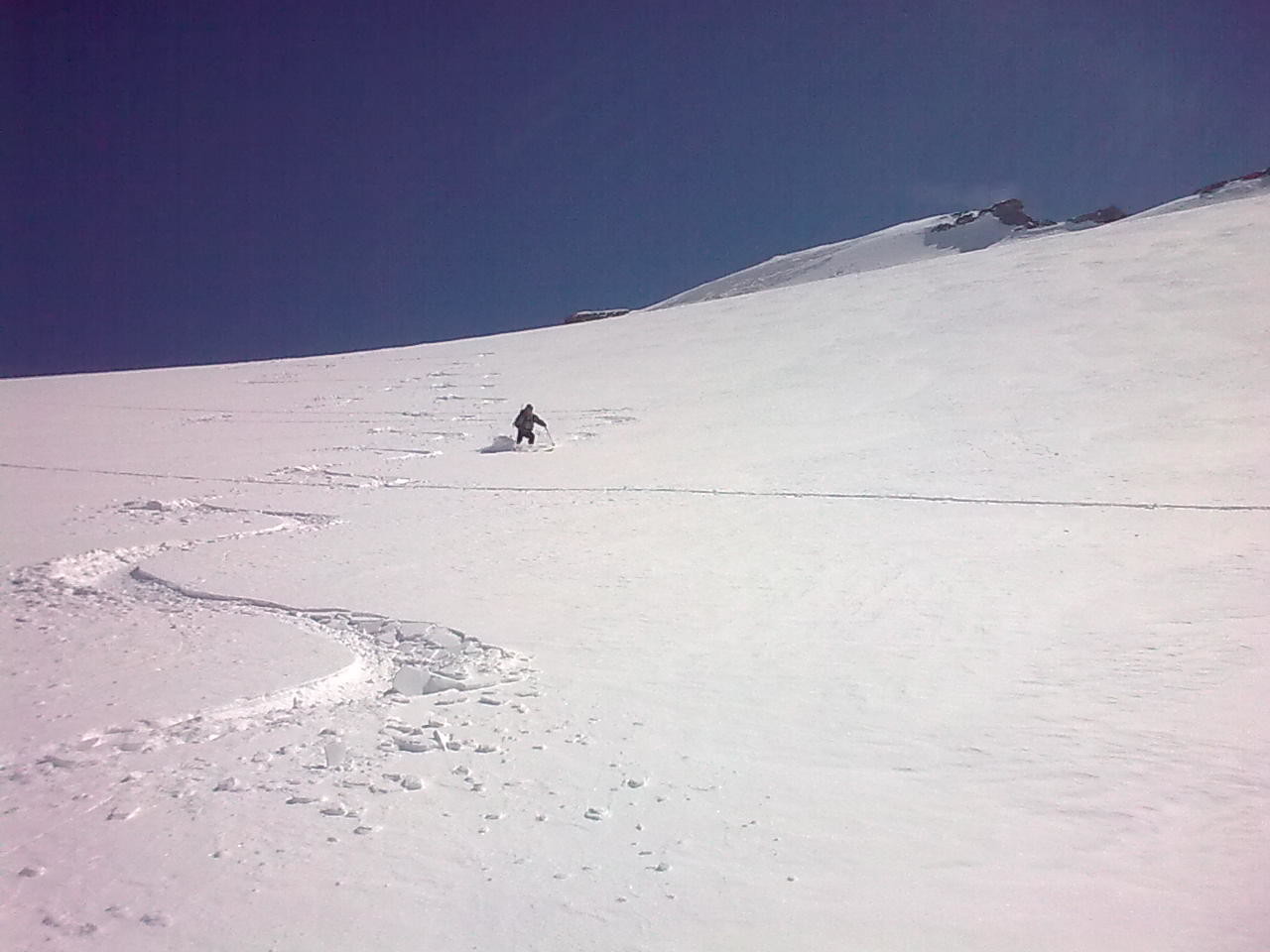 descente glacier charbonnel